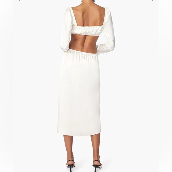 WeWoreWhat / Cut Out Satin Charmeuse Midi Dress - Picture 2 of 3